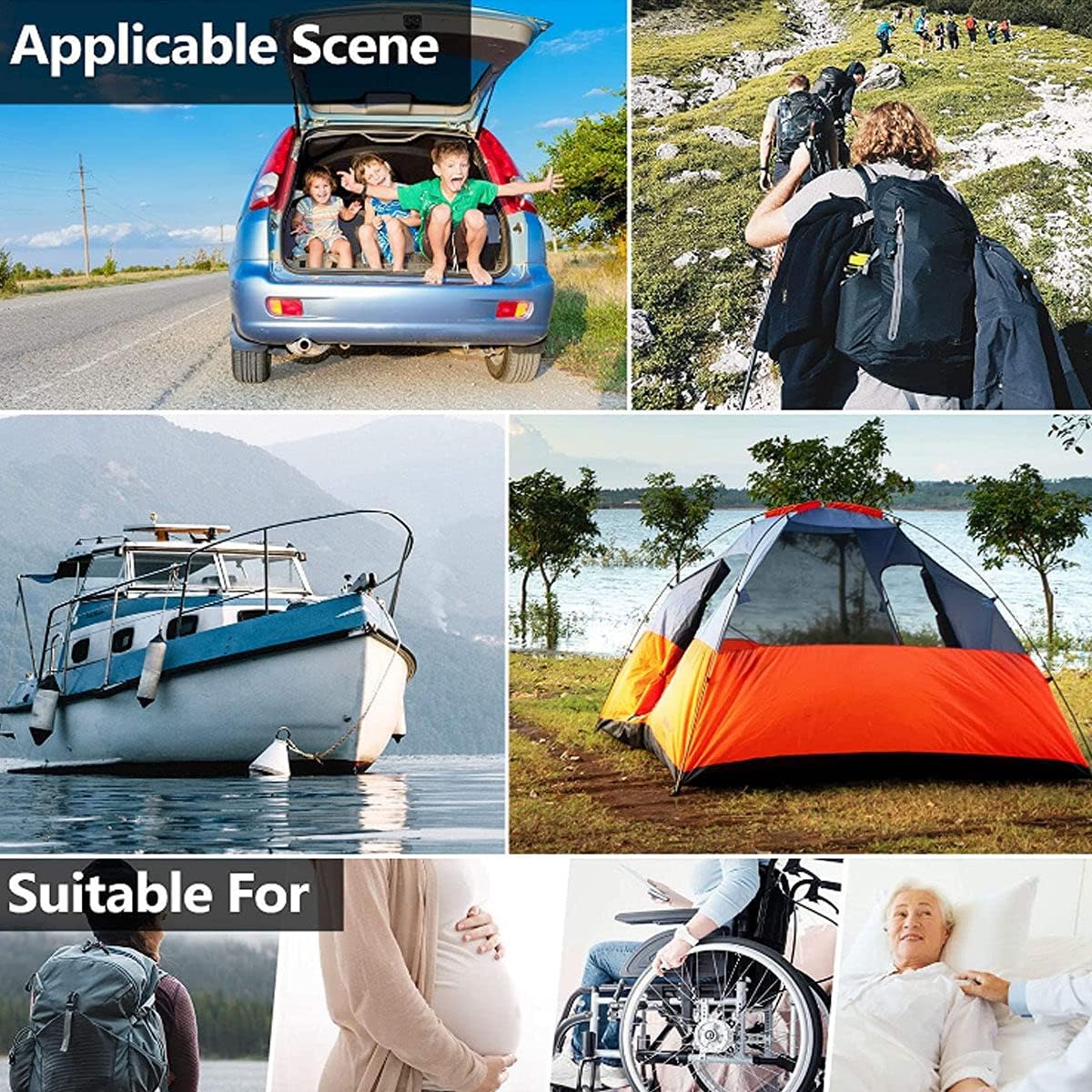 Portable Toilet Seat – Compact Lightweight Indoor & Outdoor Commode – Heavy-Duty Stainless-Steel Chair is Durable & Convenient for Camping, Travel & Emergency