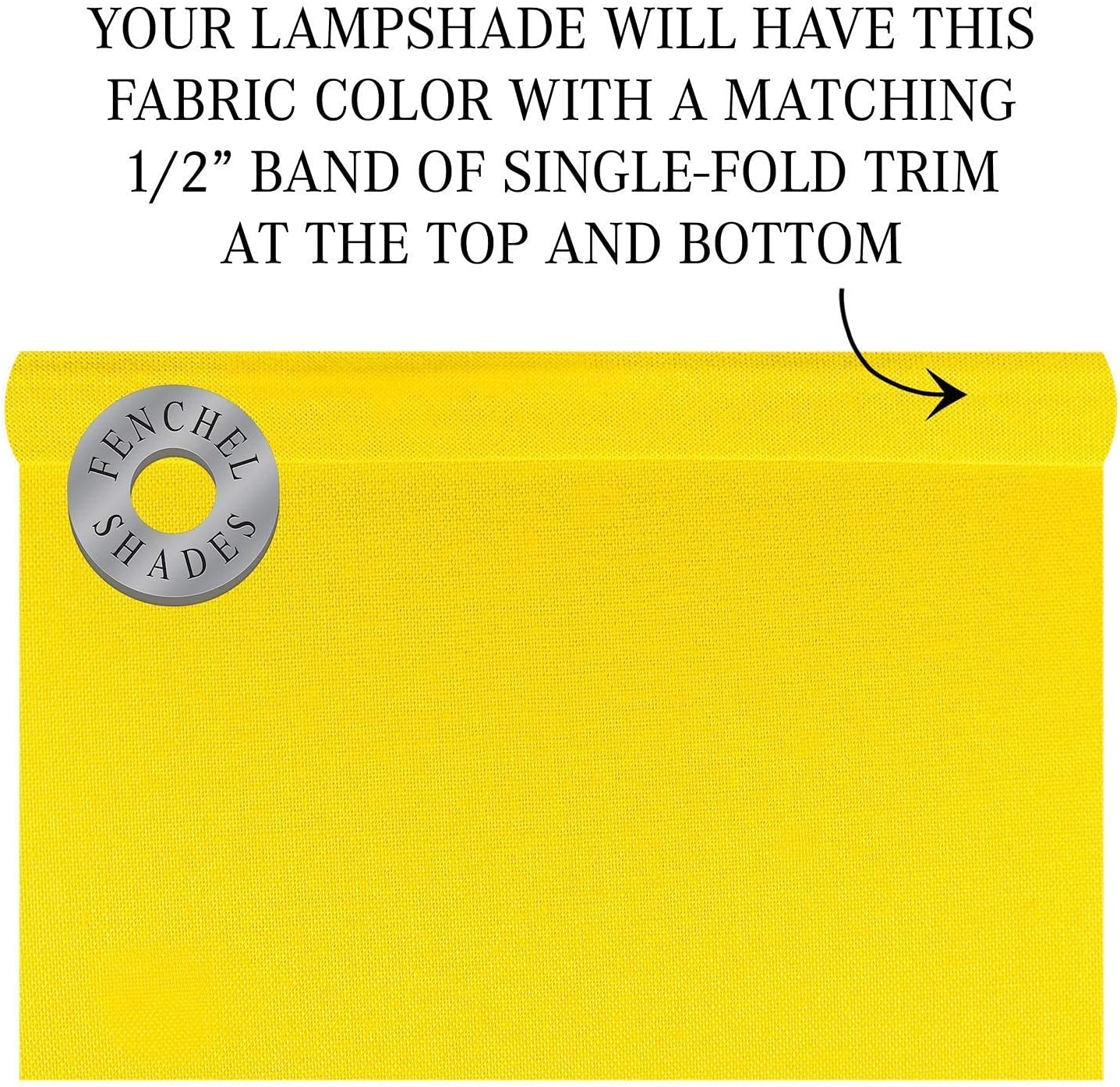 FenchelShades.com Set of 2 Lampshades 10' Top Diameter x 12' Bottom Diameter x 8' Slant Height with Washer (Spider) Attachment. Attaches to Lamps with an existing Harp (not included) (Linen Citrus)