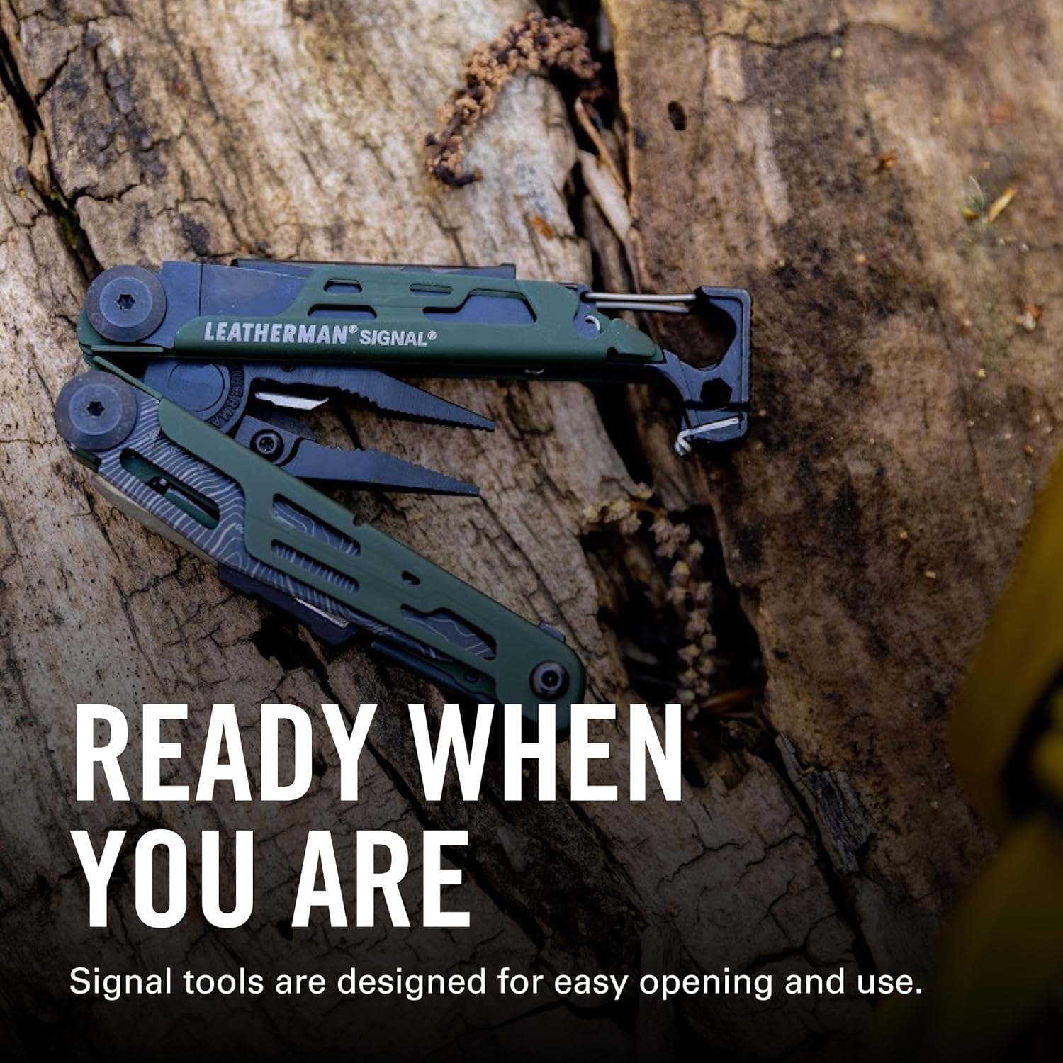 LEATHERMAN, Signal, 19-in-1 Multi-tool for Outdoors, Camping, Hiking, Fishing, Survival, Durable & Lightweight EDC, Made in the USA, Topographical Print
