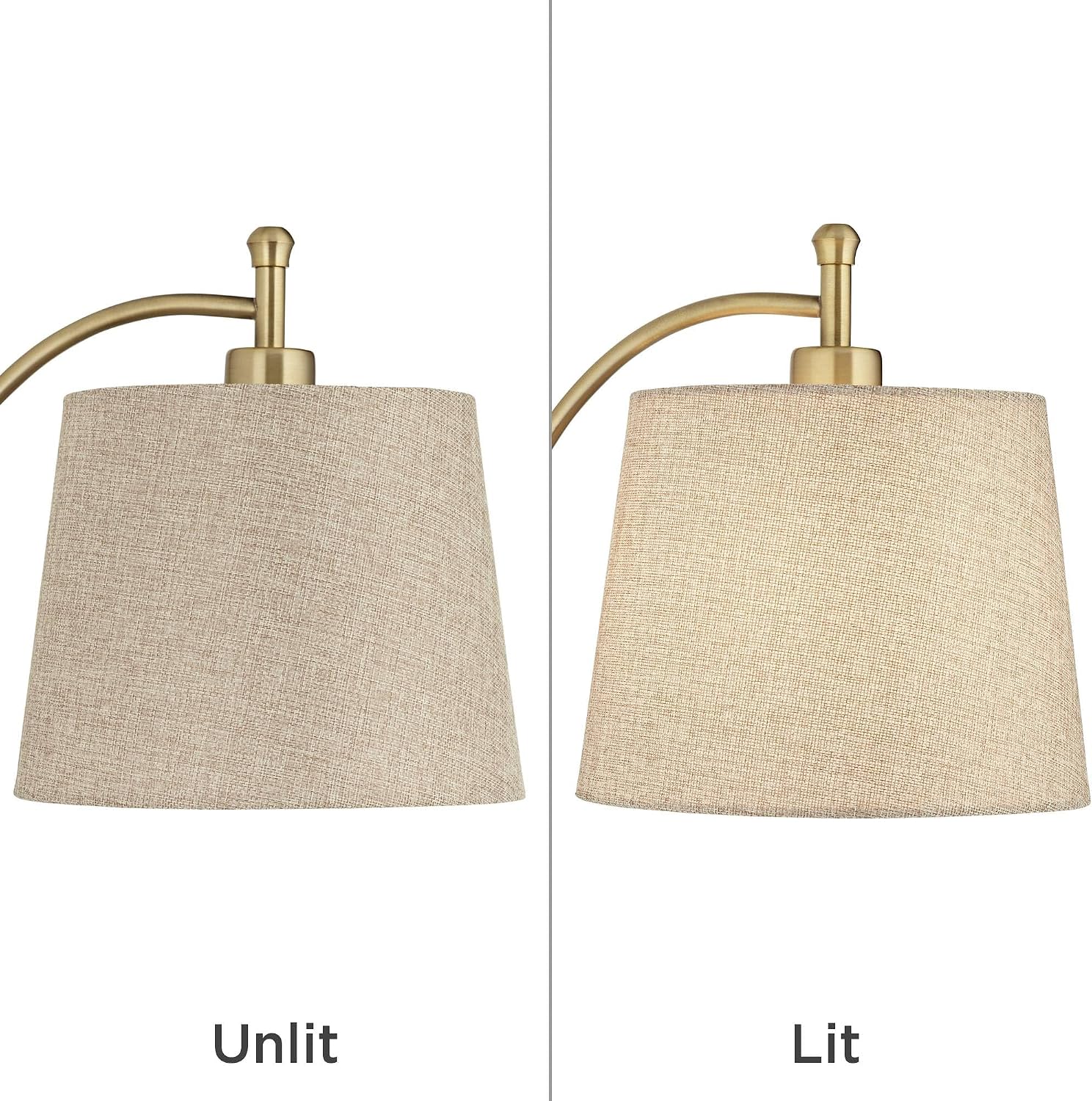 360 Lighting Chester Modern Swing Arm Wall Lamps Set of 2 Brass Black Metal Plug-in Light Fixture Tan Fabric Drum Shade for Bedroom Bedside House Reading Living Room Home Hallway Dining