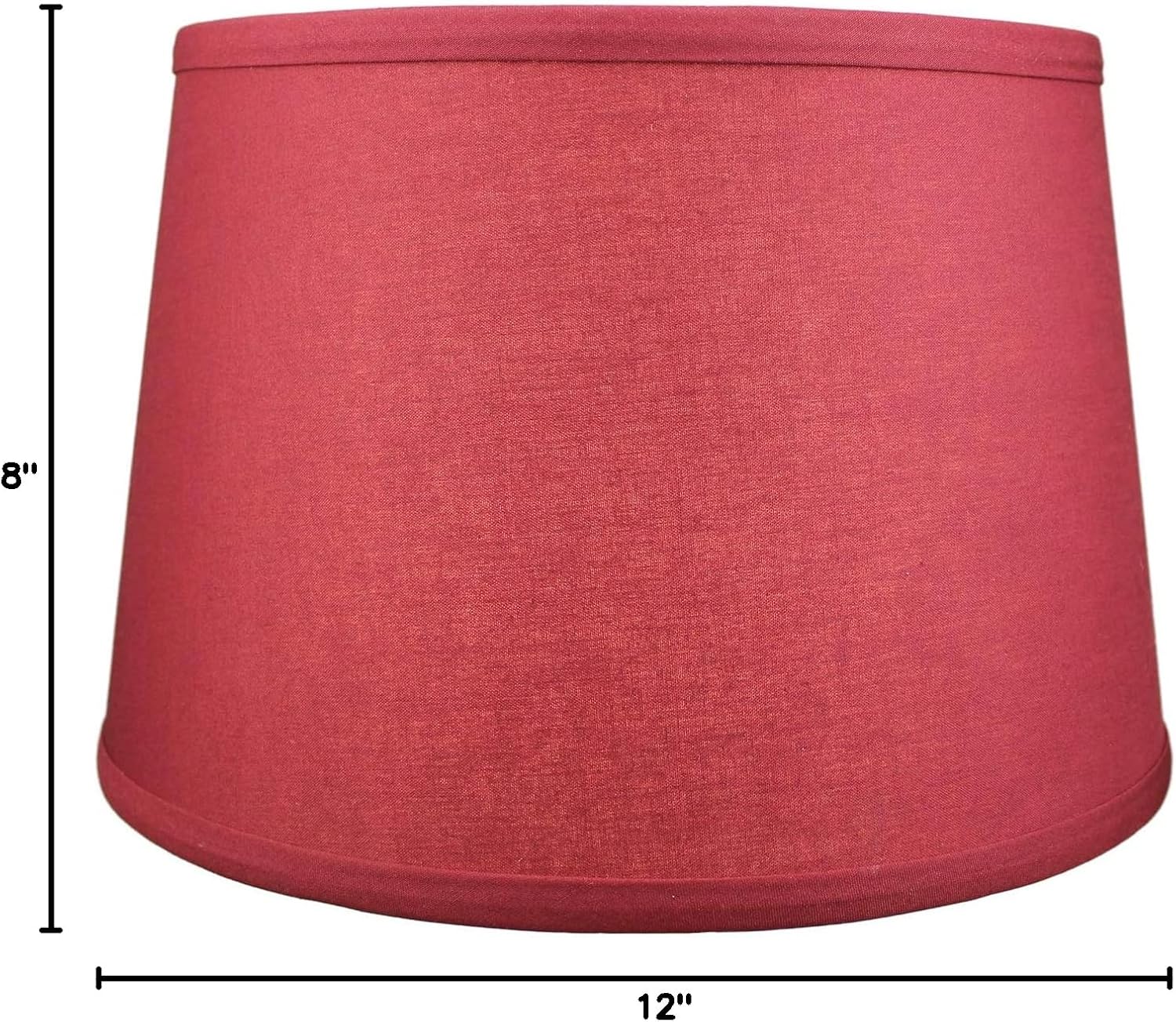 FenchelShades.com Set of 2 Lampshades 10' Top Diameter x 12' Bottom Diameter x 8' Slant Height with Washer (Spider) Attachment. Attaches to Lamps with an existing Harp (not included) (Linen Brick)