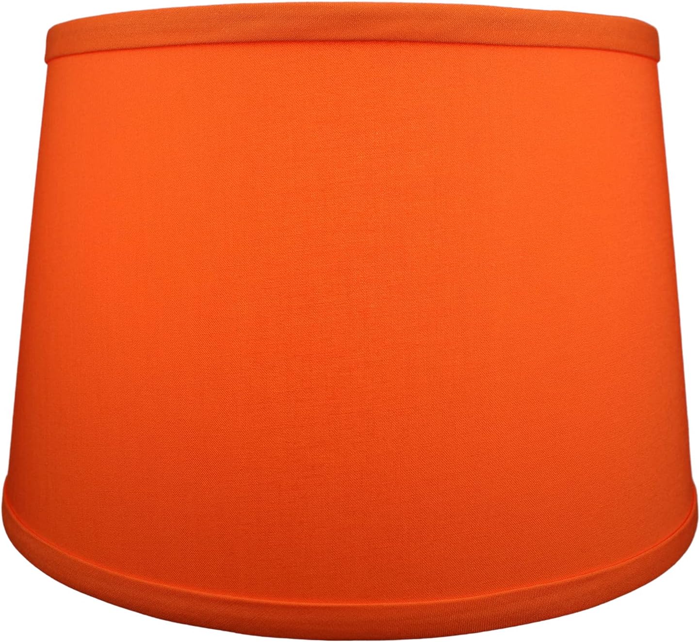 FenchelShades.com Set of 2 Lampshades 10' Top Diameter x 12' Bottom Diameter x 8' Slant Height with Washer (Spider) Attachment. Attaches to Lamps with an existing Harp -not included (Linen Carrot)