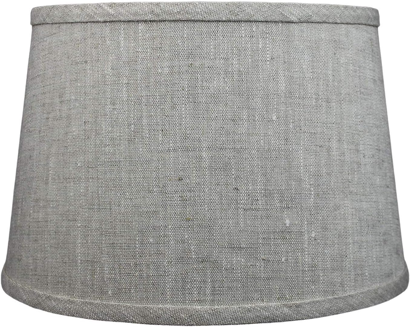 FenchelShades.com Set of 2 Lampshades 10' Top Diameter x 12' Bottom Diameter x 8' Slant Height with Washer (Spider) Attachment. Attaches to Lamps with an existing Harp (not included) (Oatmeal)