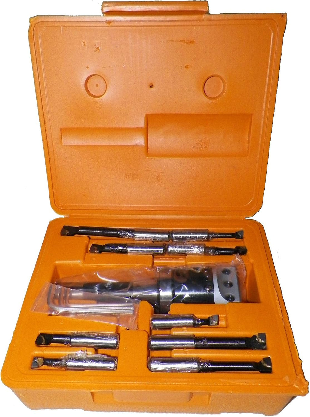 2' Boring Head SET 9 Pcs Carbide Boring Bars with R8 Shank 1/2'' Mill