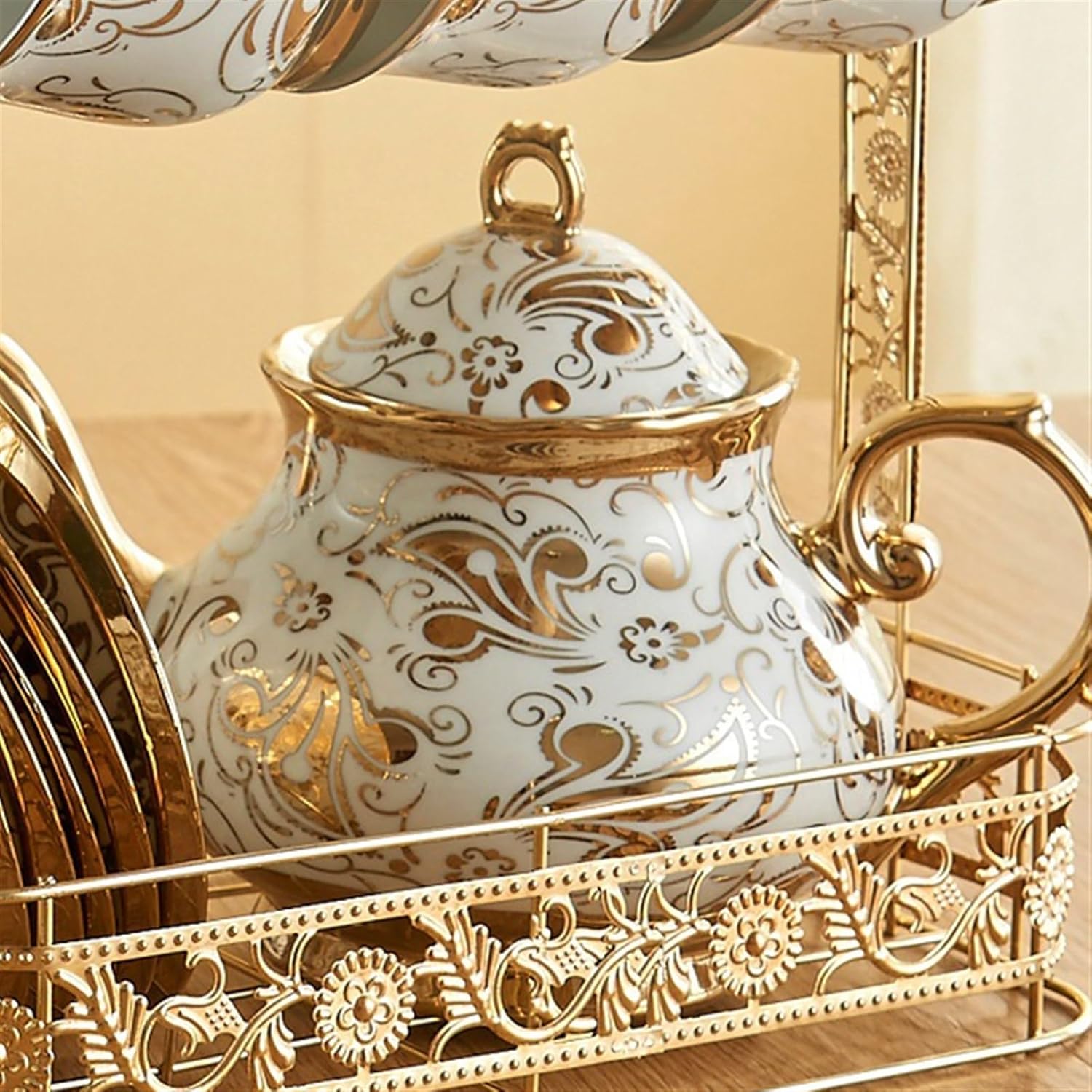 Beverage Serveware Teapot set living room household European ceramic cup heat-resistant cold kettle cold kettle water cup Water Carafe