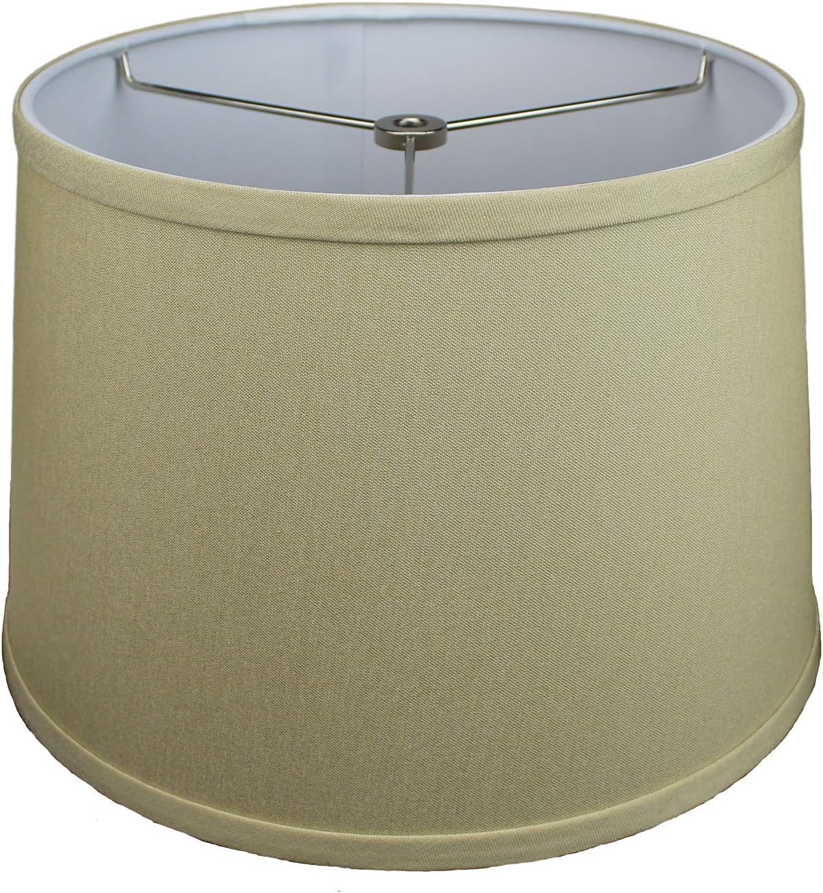FenchelShades.com Set of 2 Lampshades 10' Top Diameter x 12' Bottom Diameter x 8' Slant Height with Washer (Spider) Attachment. Attaches to Lamps with an existing Harp (not included) (Designer Tan)