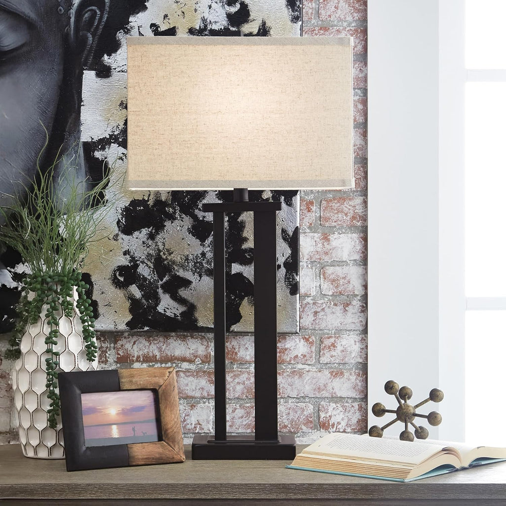 Signature Design by Ashley Aniela Contemporary 29' Table Lamp with Open Silhouette, 2 Count, Bronze