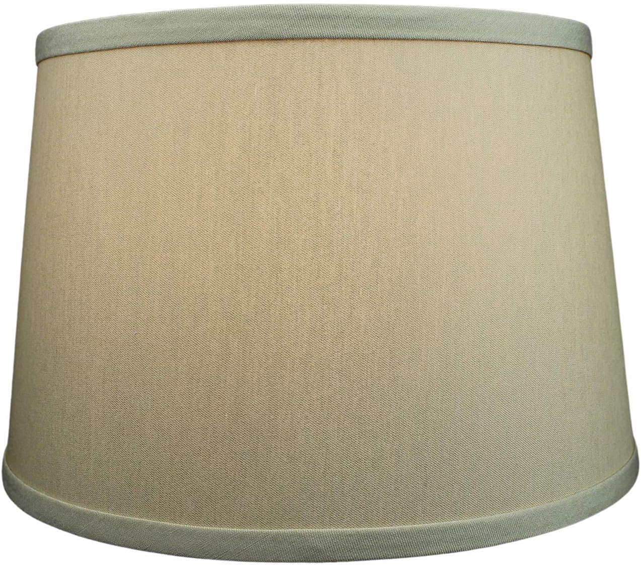 FenchelShades.com Set of 2 Lampshades 10' Top Diameter x 12' Bottom Diameter x 8' Slant Height with Washer (Spider) Attachment. Attaches to Lamps with an existing Harp (not included) (Designer Tan)
