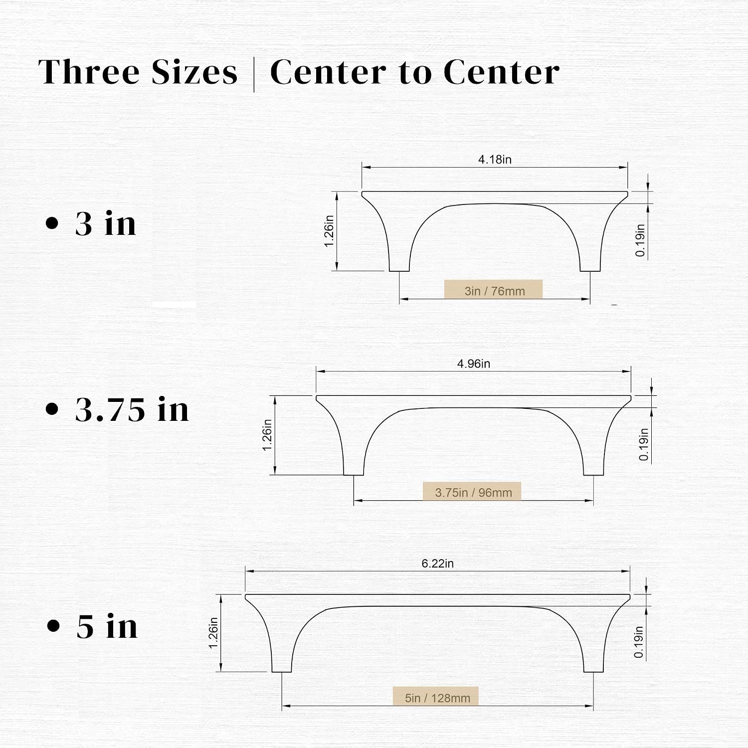 HESTIA HARDWARE 30 Pack Handles for Cabinets and Drawers | 5 Inch Hole to Hole Oil Rubbed Bronze Modern Kitchen Cabinet Handles, Kitchen Brushed Bronze Drawer and Dresser Pulls (Z15.128mm.30.O)