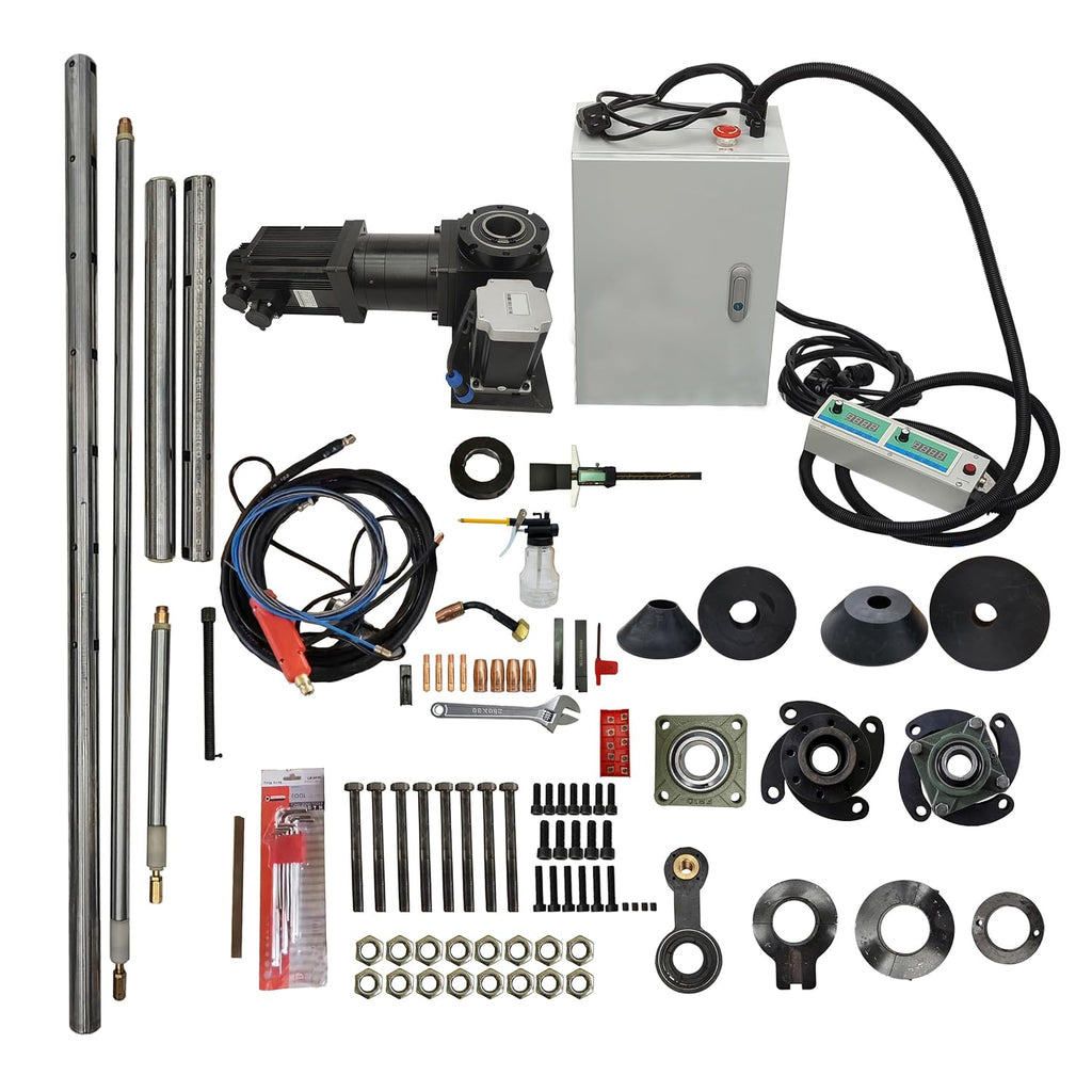 INTSUPERMAI Portable Line Boring and Welding Machine Bore Welder 110V Hole Drilling Connecting Rod Boring Machine European Connector NO Welder for Excavators Cranes Loaders