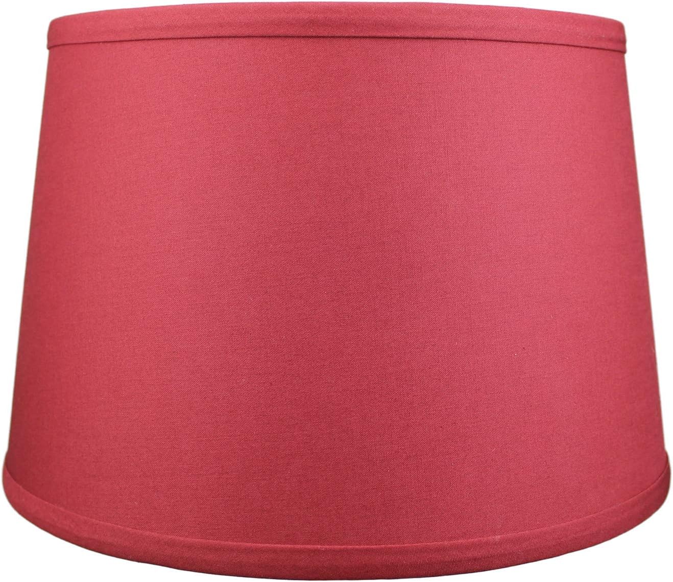 FenchelShades.com Set of 2 Lampshades 10' Top Diameter x 12' Bottom Diameter x 8' Slant Height with Washer (Spider) Attachment. Attaches to Lamps with an existing Harp (not included) (Linen Brick)