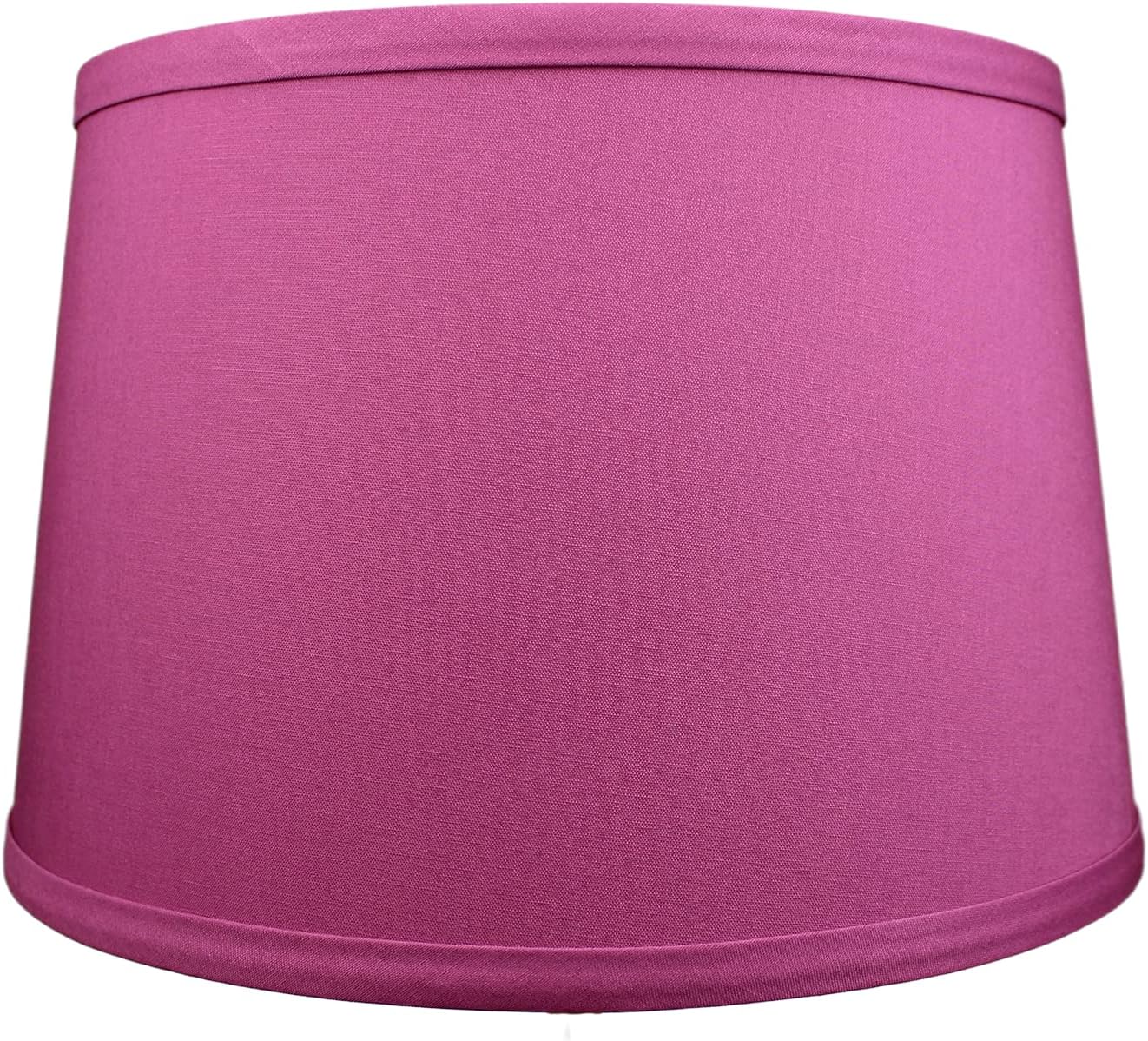 FenchelShades.com Set of 2 Lampshades 10' Top Diameter x 12' Bottom Diameter x 8' Slant Height with Washer (Spider) Attachment. Attaches to Lamps with an existing Harp (not included) (Linen Plum)