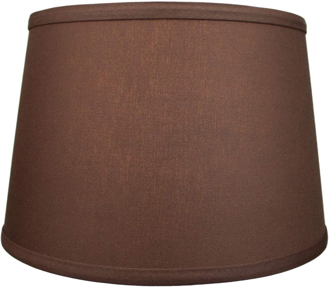 FenchelShades.com Set of 2 Lampshades 10' Top Diameter x 12' Bottom Diameter x 8' Slant Height with Washer (Spider) Attachment. Attaches to Lamps with an existing Harp (not included) (Linen Coffee)