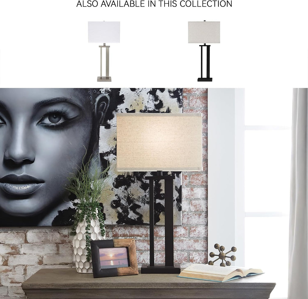 Signature Design by Ashley Aniela Contemporary 29' Table Lamp with Open Silhouette, 2 Count, Bronze
