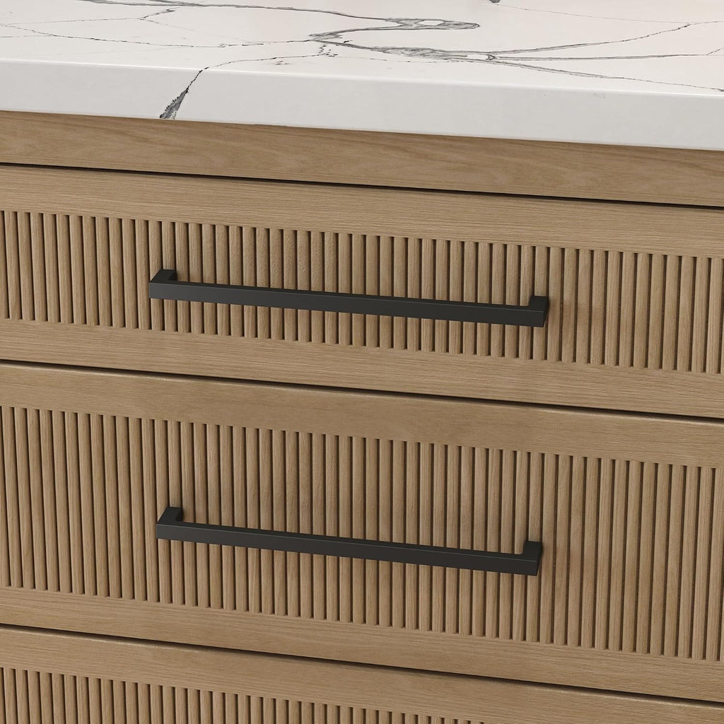 Baldwin 4408 Contemporary 12 Inch Center to Center Handle Cabinet Pull from The Estate Collection - Satin Nickel