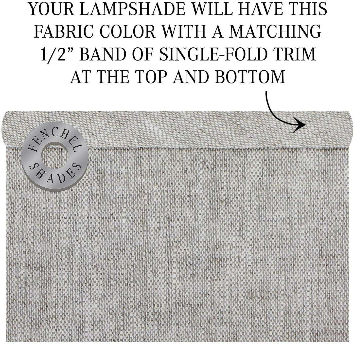 FenchelShades.com Set of 2 Lampshades 10' Top Diameter x 12' Bottom Diameter x 8' Slant Height with Washer (Spider) Attachment. Attaches to Lamps with an existing Harp (not included) (Oatmeal)