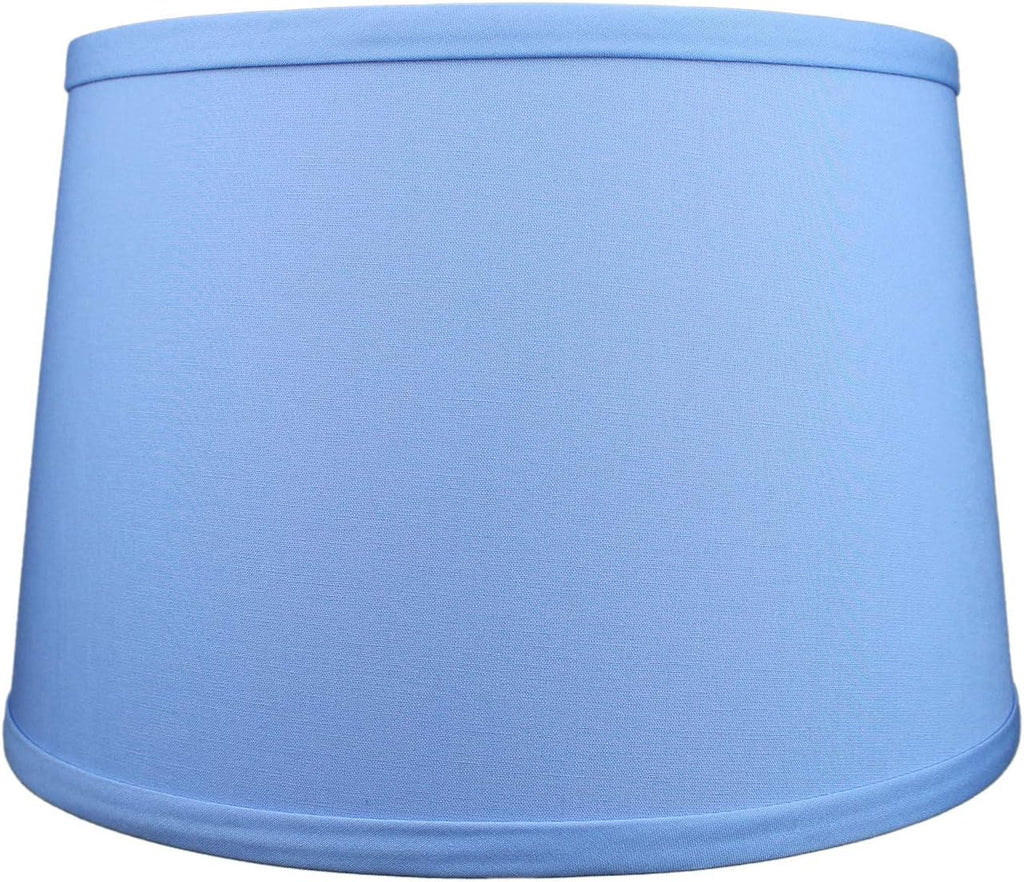 FenchelShades.com Set of 2 Lampshades 10' Top Diameter x 12' Bottom Diameter x 8' Slant Height with Washer (Spider) Attachment. Attaches to Lamps with an existing Harp (not included) (Periwinkle)