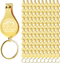 100pcs Personalized 4 in 1 Multi Function Bottle Opener, Gold Nail Clipper, Wedding Favors Brewery, Private Customized, Multitool Gifts for Men
