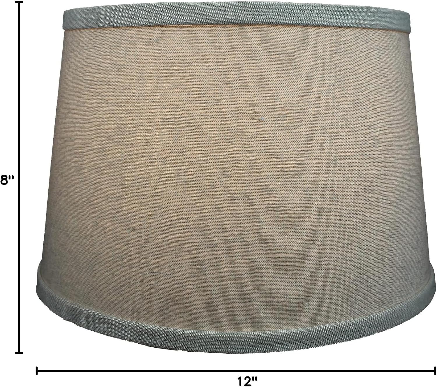 FenchelShades.com Set of 2 Lampshades 10' Top Diameter x 12' Bottom Diameter x 8' Slant Height with Washer (Spider) Attachment. Attaches to Lamps with an existing Harp (not included) (Couture Sand)