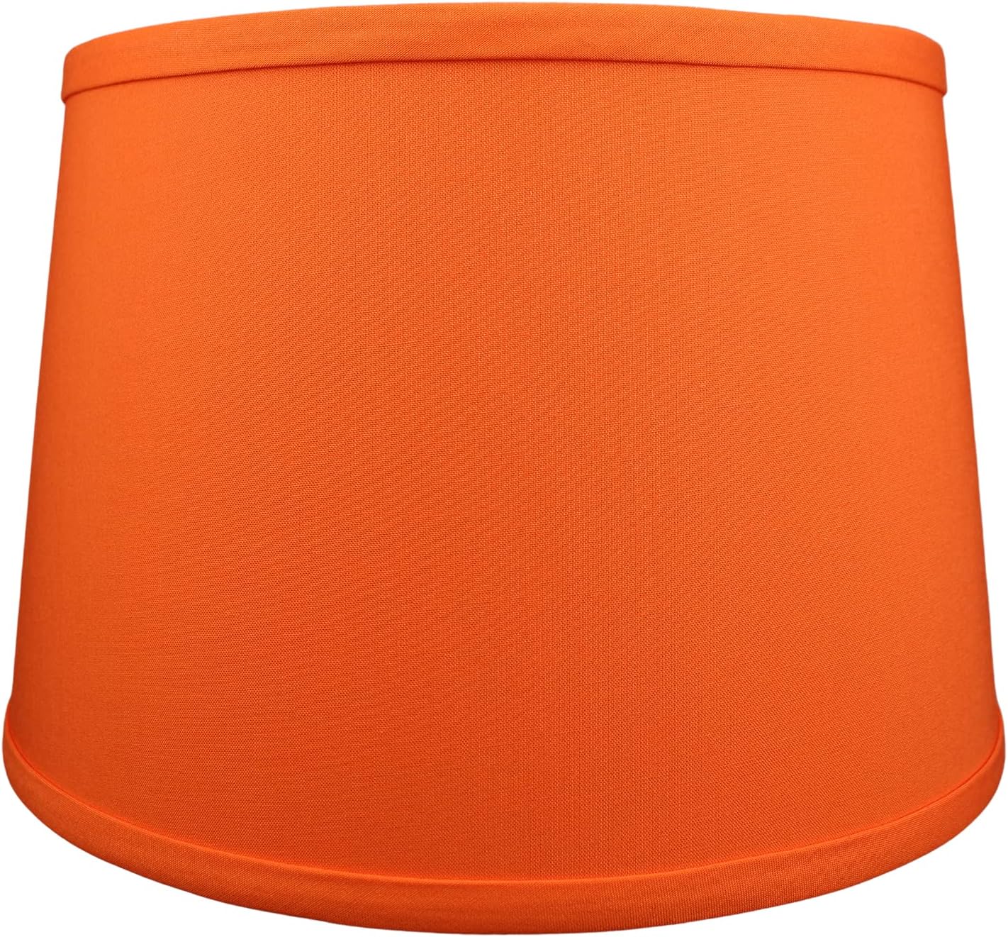 FenchelShades.com Set of 2 Lampshades 10' Top Diameter x 12' Bottom Diameter x 8' Slant Height with Washer (Spider) Attachment. Attaches to Lamps with an existing Harp -not included (Linen Carrot)