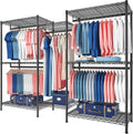 Raybee Clothes Rack,Clothing Racks for Hanging Clothes 900LBS Capacity Heavy Duty Portable Closet with 5 Hanger Rods & 8 Shelves for Walk-in Closet,Apartment