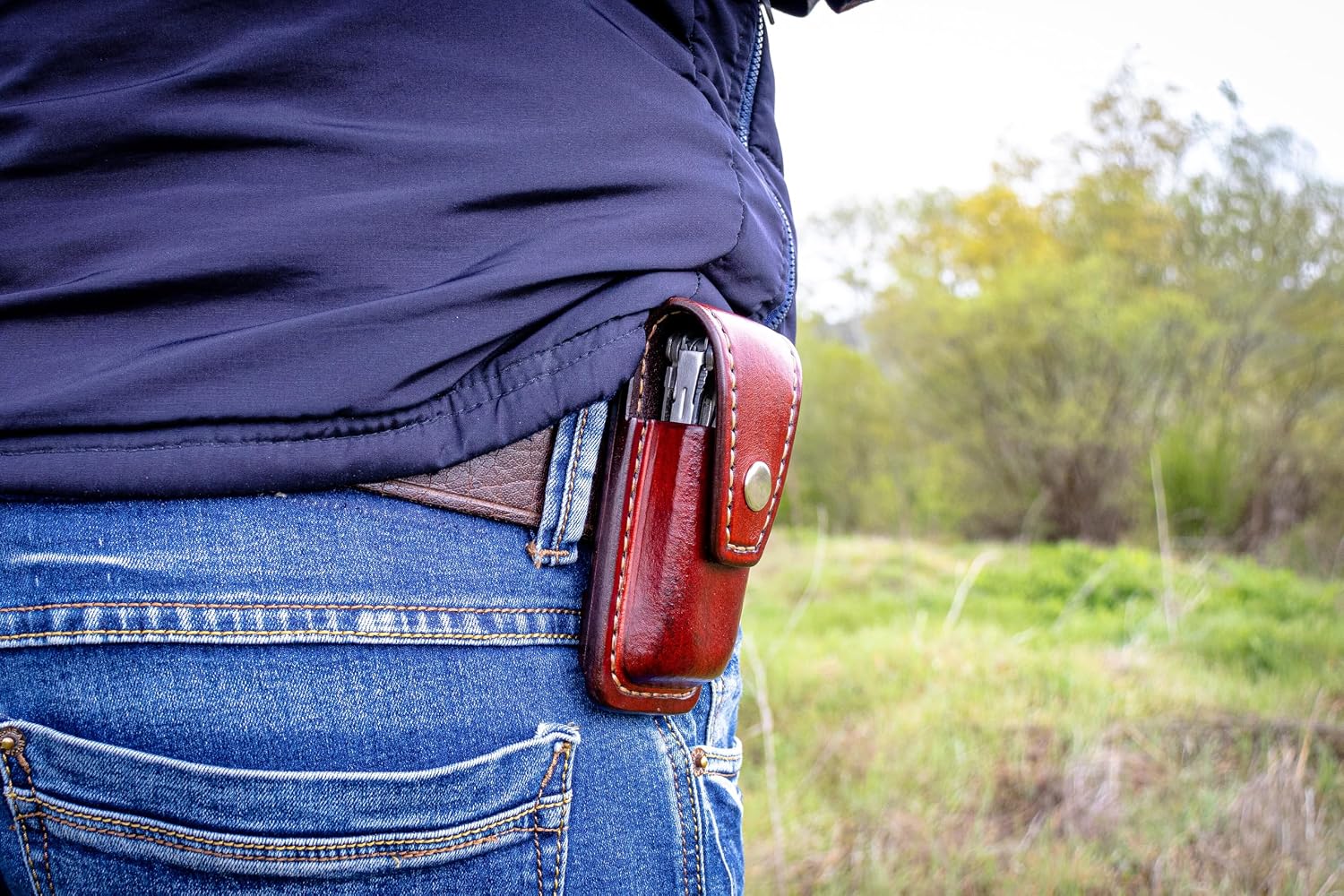 Unicarry leather case for Leatherman Charge, leather multitool sheath for every day carry, EDC