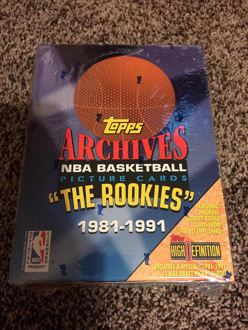 1993 Topps Archives Basketball The Rookies 1981-1991 Box of Card Packs
