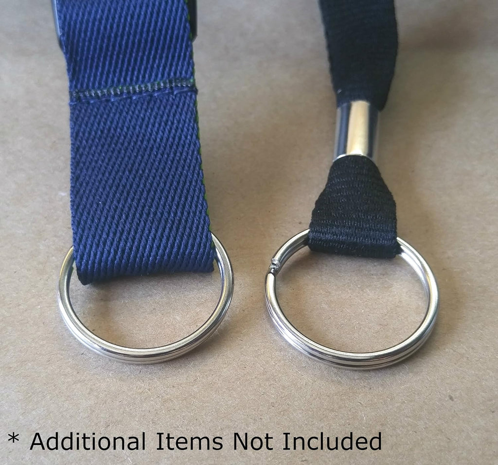 Specialist ID Bulk 1000 Pack- Extra Large Key Rings - 1.25 Inch Heat Treated - Heavy Duty Sturdy Metal Split Ring Keychains
