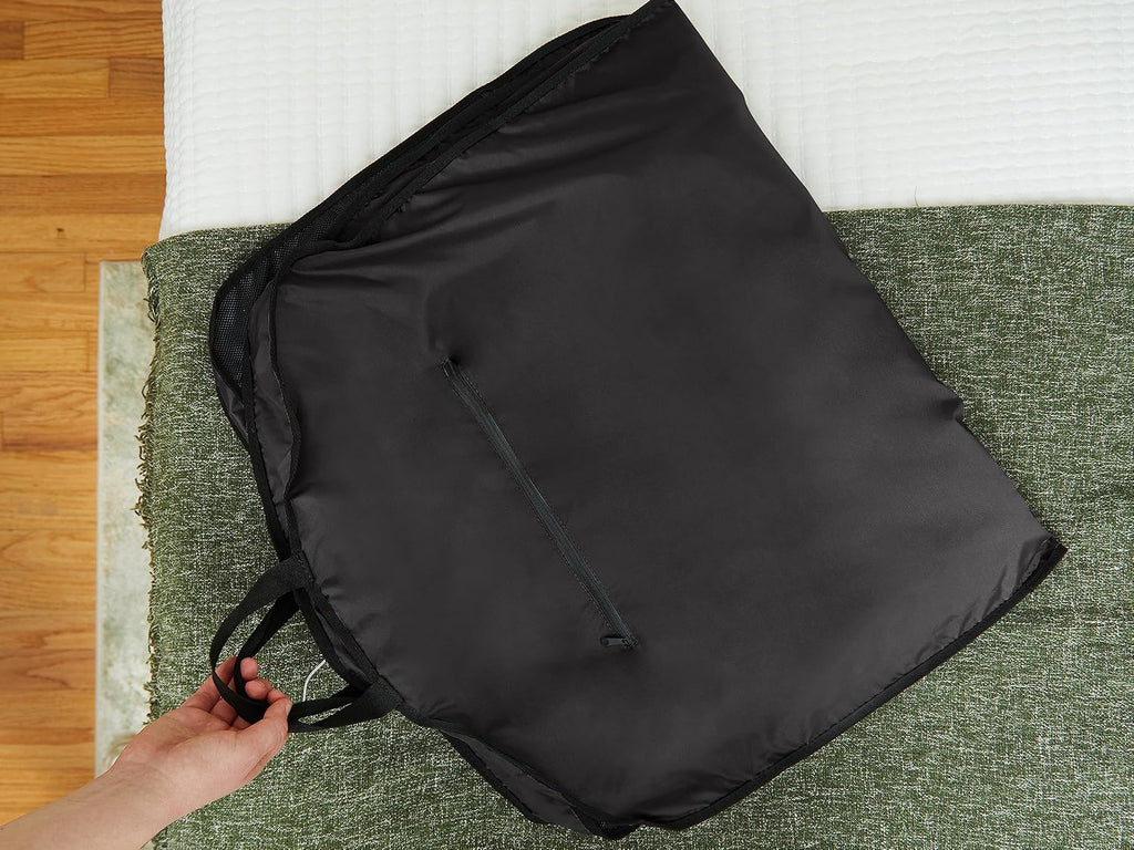 Covermates Deluxe Garment Bag Set for Closet Storage & Travel – Heavy Duty Hanging Suit & Dress Bags with ID Window, Accessory Pockets & Carrying Handles – Premium Wardrobe Protection, Black
