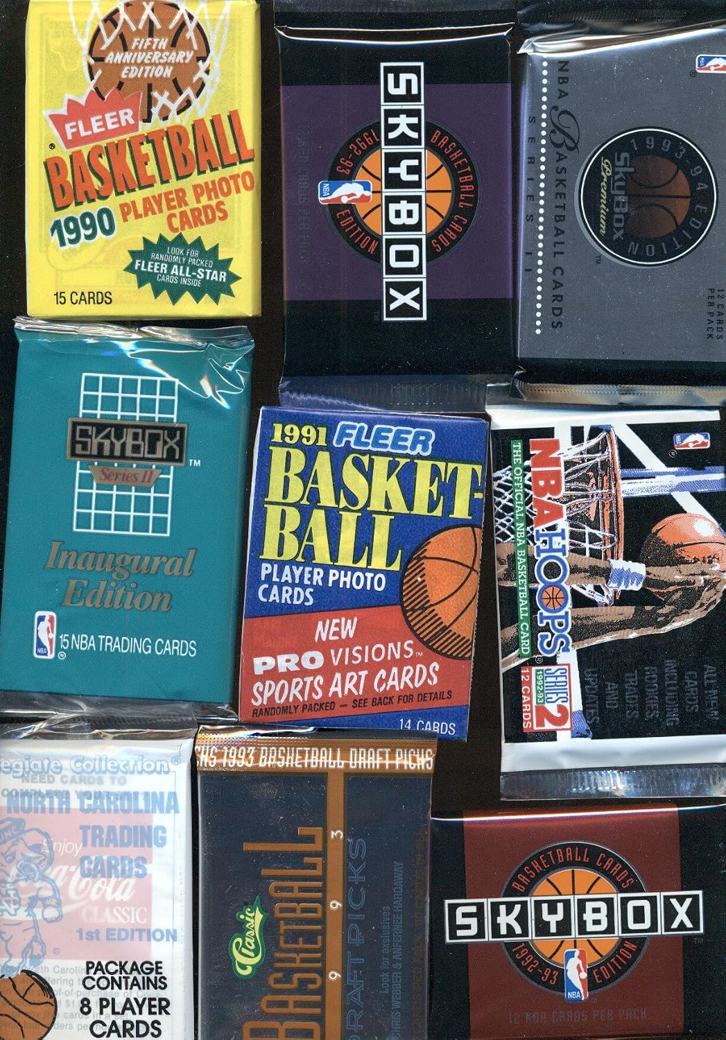 600 OLD BASKETBALL CARDS ~ SEALED WAX PACKS ESTATE SALE WAREHOUSE FIND!