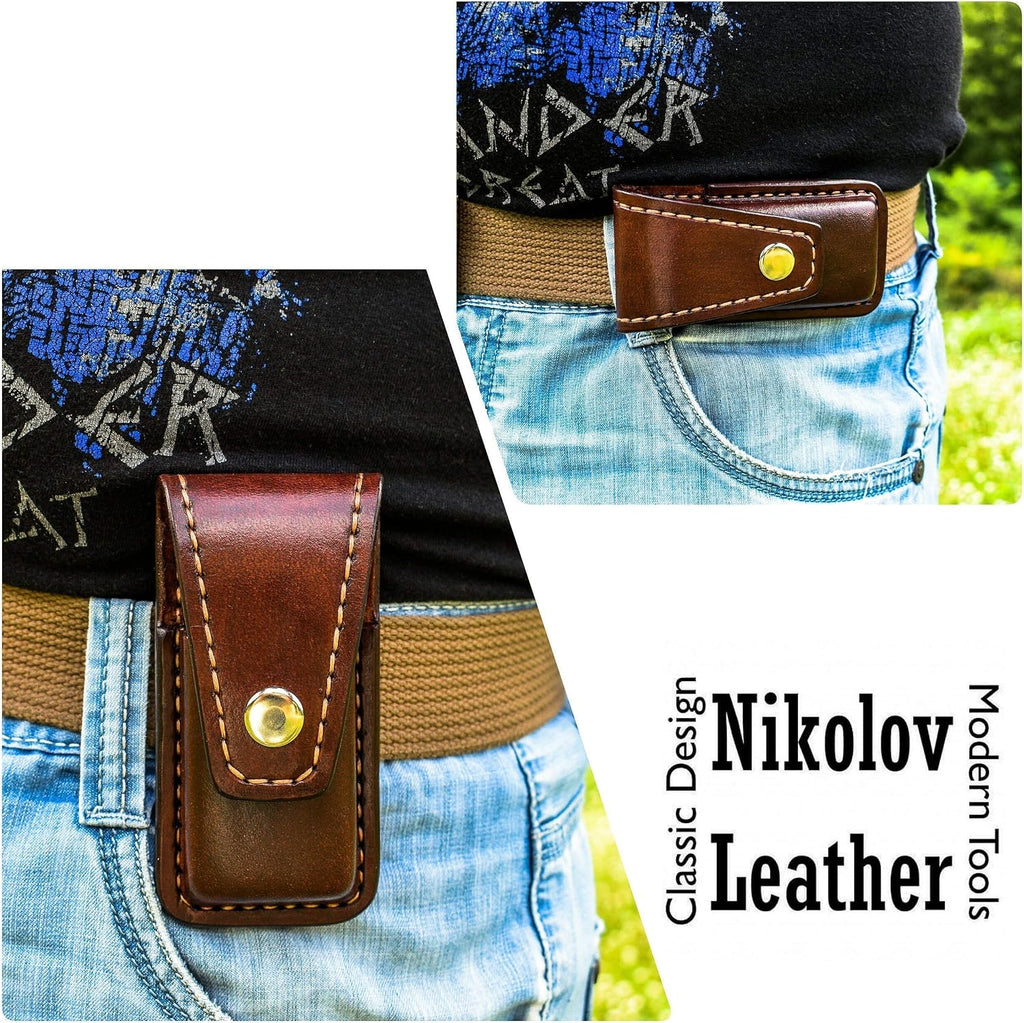 Unicarry leather case for Leatherman Wave, leather pocket multitool sheath, every day carry, EDC, leather knife holster